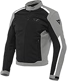 Dainese Hydraflux 2 Air D-Dry Jacket, Motorradjacke Sommer mit Abnehmbarem Wasserdichtem Futter, Herren, Schwarz/Charcoal-Gray, 50