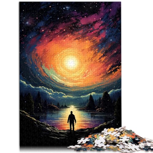 Puzzles, Geschenke, Spielzeug, Fantasienacht, Puzzles, 1000-teiliges Puzzle für Erwachsene, Holzpuzzle als Geschenk für die ganze Familie, 1000 Teile (50 x 75 cm)