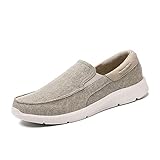 HJBFVXV Herren-Espadrilles Summer Men Canvas Shoes Breathable Man Male Men Vulcanized Shoes Men Casual Shoes Comfortable Soft Men Sneakers (Color : Beige Yellow, Size : 44 EU)