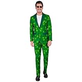 W WIDMANN MILANO Party Fashion - St. Patricks Day Anzug Herren, Jackett und Hose, Irland, Kleeblatt