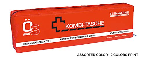 LEINAWERKE 32063 Mini-Kombitasche XS ÖNORM Ö3 XS farblich sortiert - 2-farbig, mit Klett, 5 Stk.