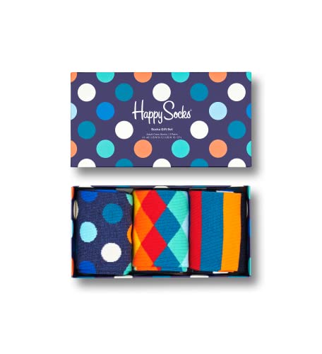 Happy Socks Damen Classic Mix Gift Box Socken, Mehrfarbig (Multicolour 600), 4/7 (Herstellergröße: 36-40) (3er Pack)