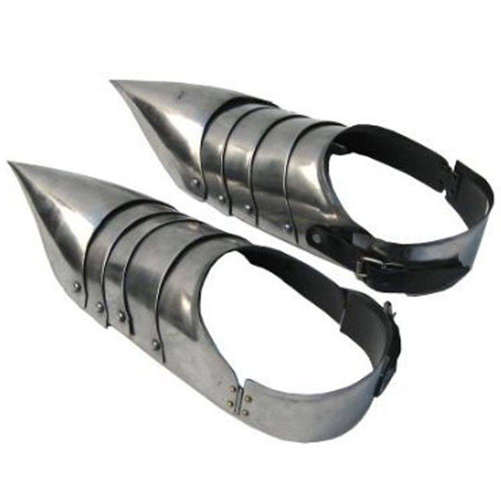 Steel Gothic Armor Shoes - One Pair - Wearable Replica Armor Costume