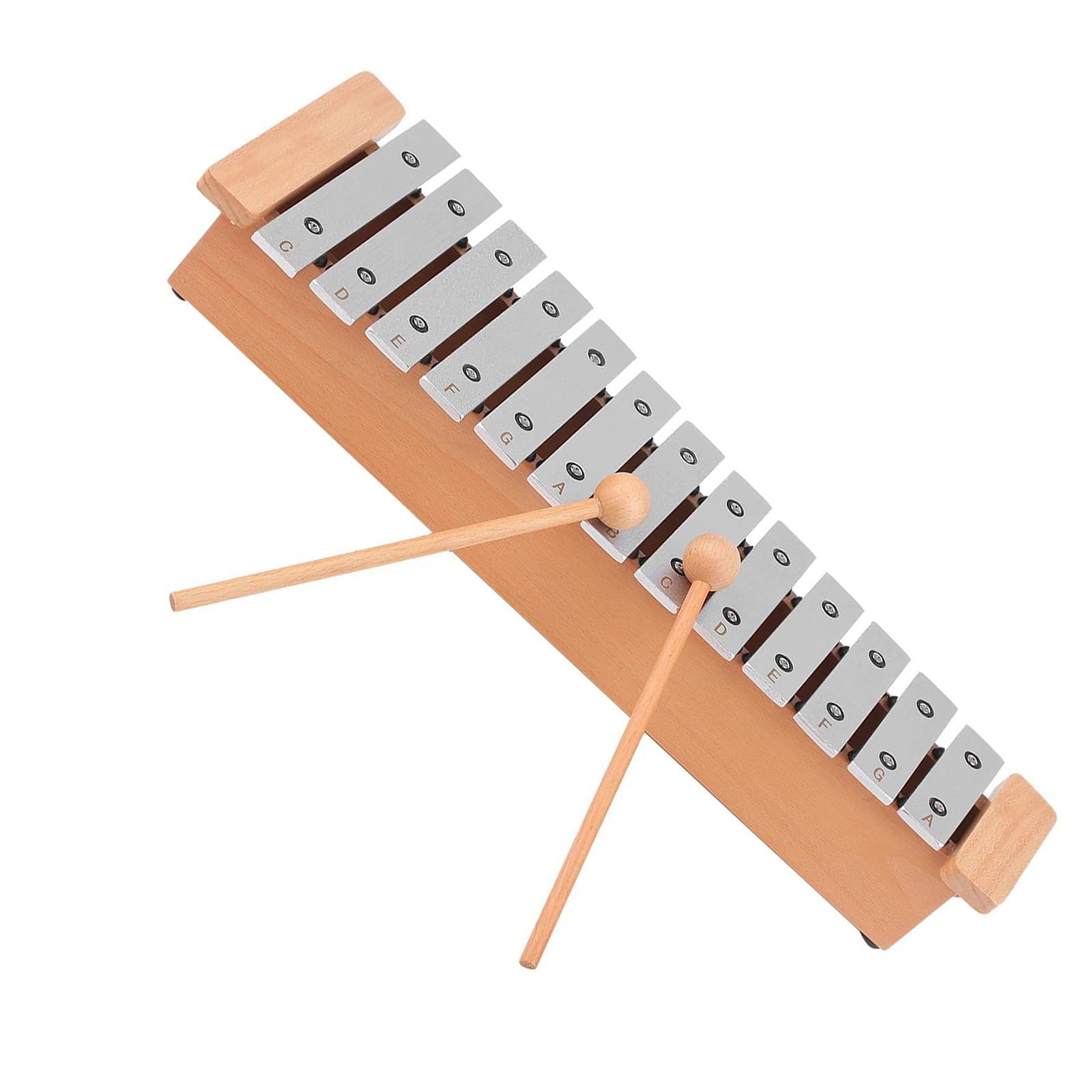 Glockenspiel Für Anfänger 13-Noten-Glockenspiel, tragbar, schönes Aluminium-Xylophon-Schlaginstrument