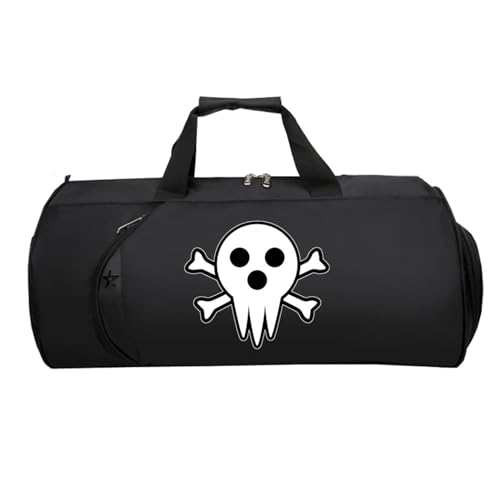 So-ul Eat-er Cabin Bag Anime, Faltbare Reisetasche HandgepäCk, HandgepäCk Unisex G.ym Wochenendtasche Flugzeug(Black 7)