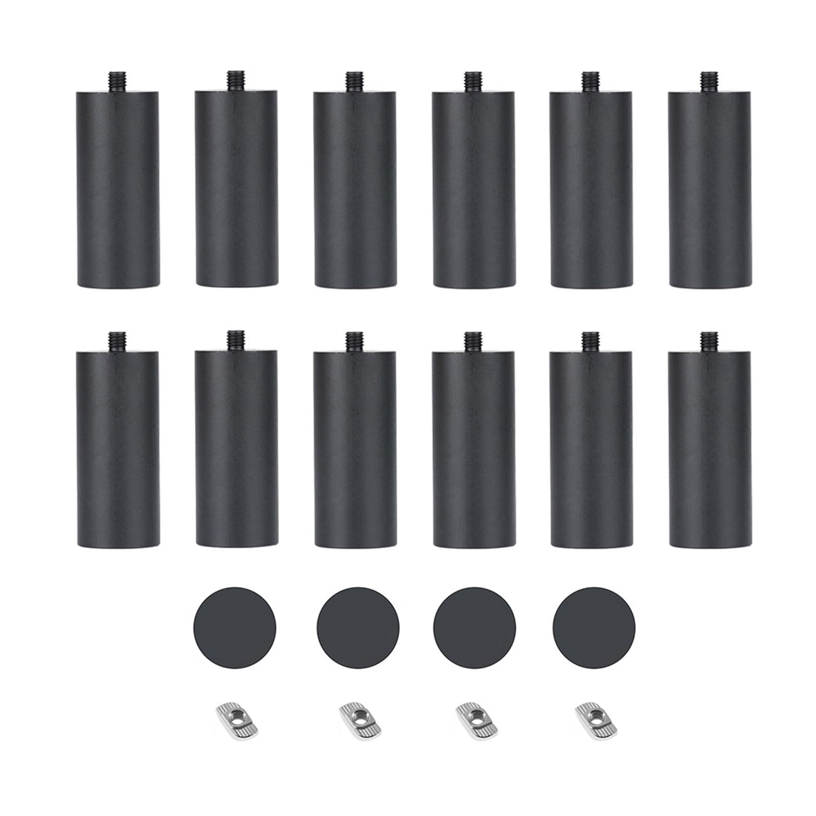 Ranuw 50 Mm X 12 Gravierfüße Pad Hilfserhöhungssäule Für Graviermaschine Y Achsen Rotationsmodul TT-5.5S TT-5.5 TTS55 3D Graviermaschine Hilfserhöhungssäule Um 50 Mm Erhöht Ist Geeignet