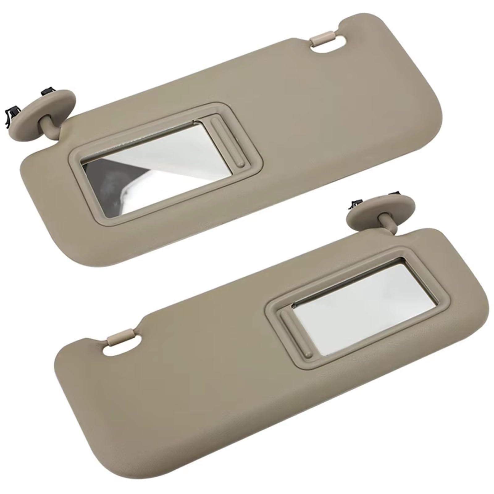 Sonnenschutz Für Toyota Für Auris Für Corolla 2010-2013 Autoinnenraum Mit Spiegel-Sonnenblende Sonnenschutz Schatten Auto Links Rechts Seitensonnenschirm Auto Sonnenschutz(Beige 1 Pair)