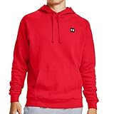 Under Armour Herren Kapuzenpullover Kapuzensweatshirt Rival Fleece Hoodie, Farbe:Rot, Größe:L, Artikel:-600 red, 1357092 600