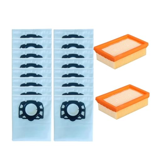 LoRier Staubfilterbeutel for MV4 MV5 MV6 WD4 WD5 WD6 WD4000 bis WD5999 Roboter-Staubsauger-Teil (Color : 18pcs)