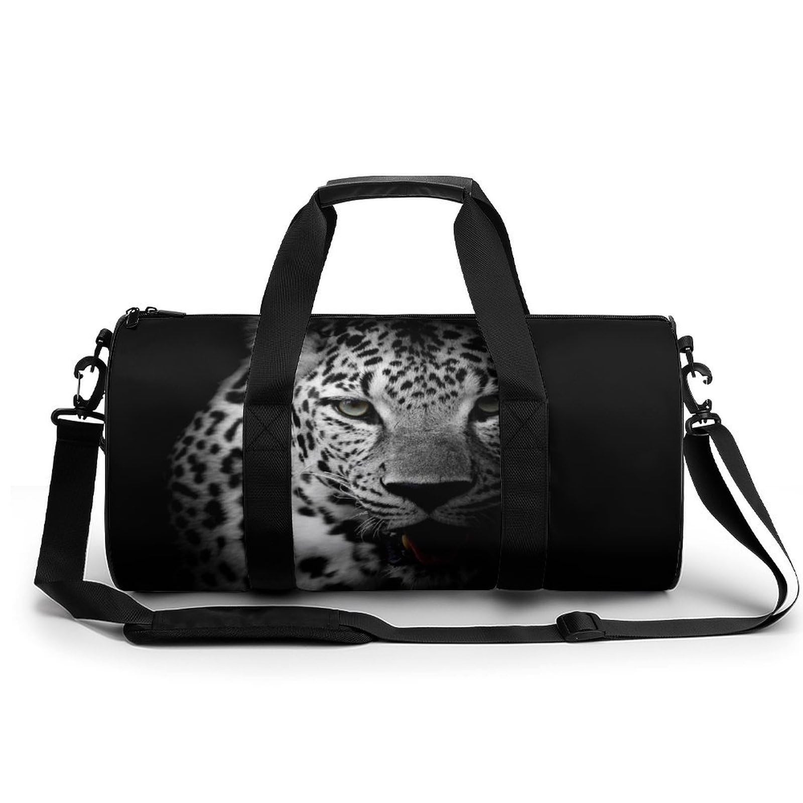 Leopard Sport Duffel Bag Sporttasche Reisetasche Handgepäck Tasche Schwimmtasche Weekender Bag 45x23x23cm