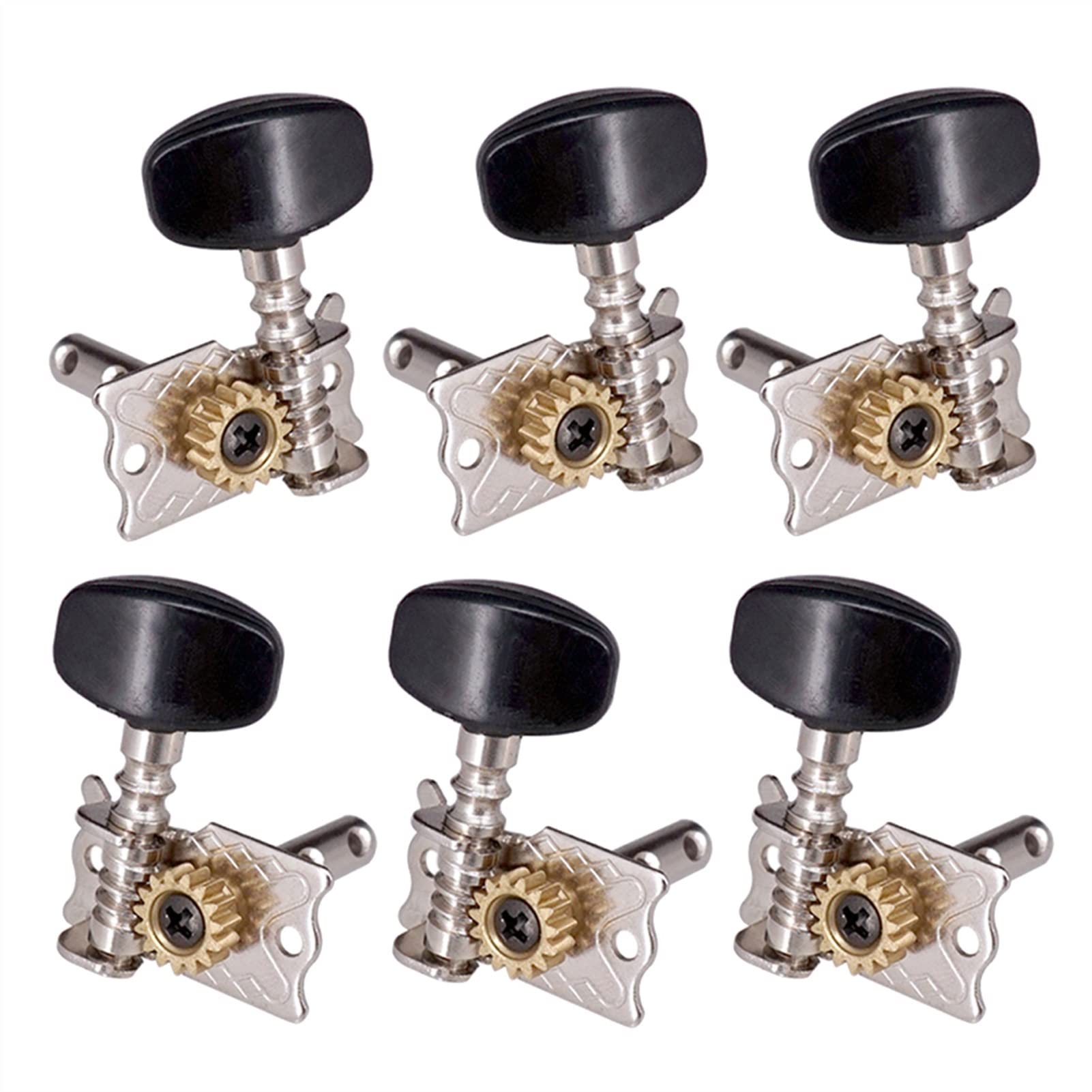 Gitarren Stimmwirbel 6 Stücke Silber. 3L3R. Tuner Tuning Pegs Für Akustische Gitarre Ersatzteile