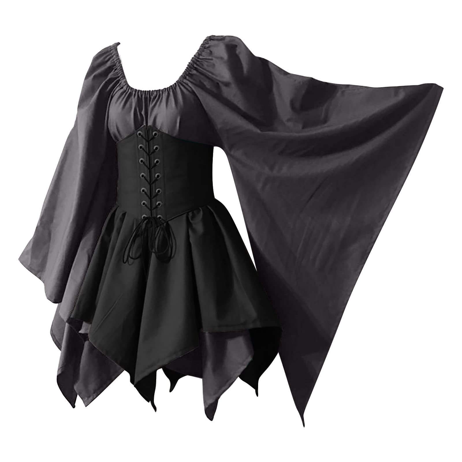 Mittelalter Kleidung Damen Renaissance Gotisch Maxikleid Karneval Halloween Party Prinzessin Kostüm Halloween Kleid Kostüm Renaissance Vintage Karneval Kostüm Mode Viktorianischen Königin Kleider