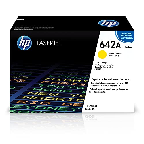 Hewlett-Packard HP 642A - CB402A - Tonerpatrone - 1 x Gelb - 7500 Seiten - für Color LaserJet CP4005dn, CP4005n (CB402A)