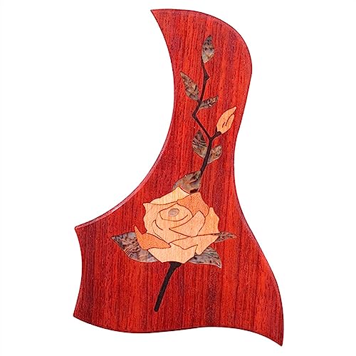 Schlagbrett Für Akustikgitarre Aus Massivem Holz. Schlagbrett Mit Geschnitztem Inlay Für Akustikgitarre Ersatzteile für Akustikgitarren (Color : 05)