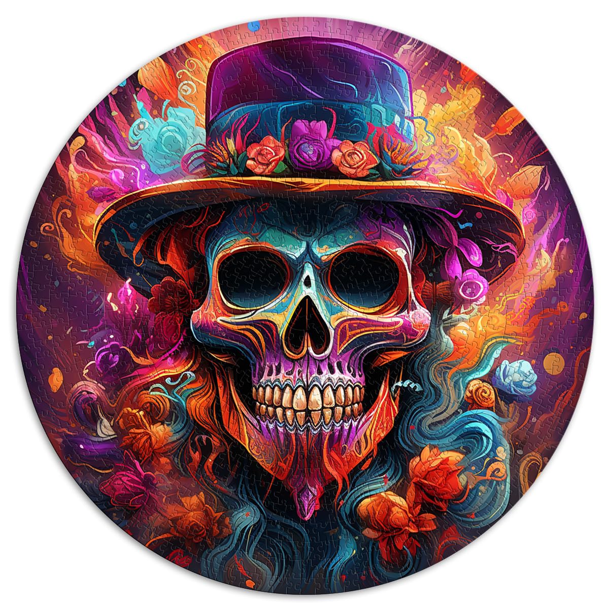 Puzzlespiele Muertos Fiest 1000 Puzzles für Erwachsene 1000 Teile 67,5 x 67,5 cm Puzzlespiel Spielzeug Puzzles Lernspiele Stressabbau-Puzzles