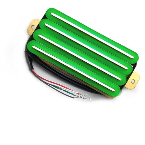 Gitarren-Tonabnehmer E-Gitarre Hochleistungs-Humbucker-Tonabnehmer Mit Vier Spulen Und Mehreren Farben (Color : Green)