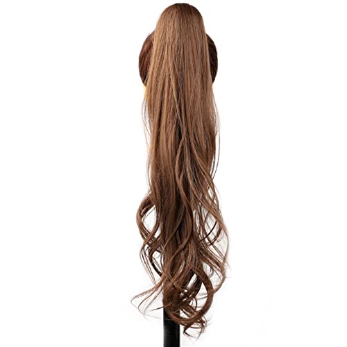 Ponytail Extension/Haarteil 32-Zoll-Kunststoff-Flexible Wrap-Around-Pferdeschwanz-Länge Pferdeschwanz-Verlängerungen Blonde Pferdeschwanz-Haarteile for den täglichen Gebrauch von Frauen Pferdeschwanz