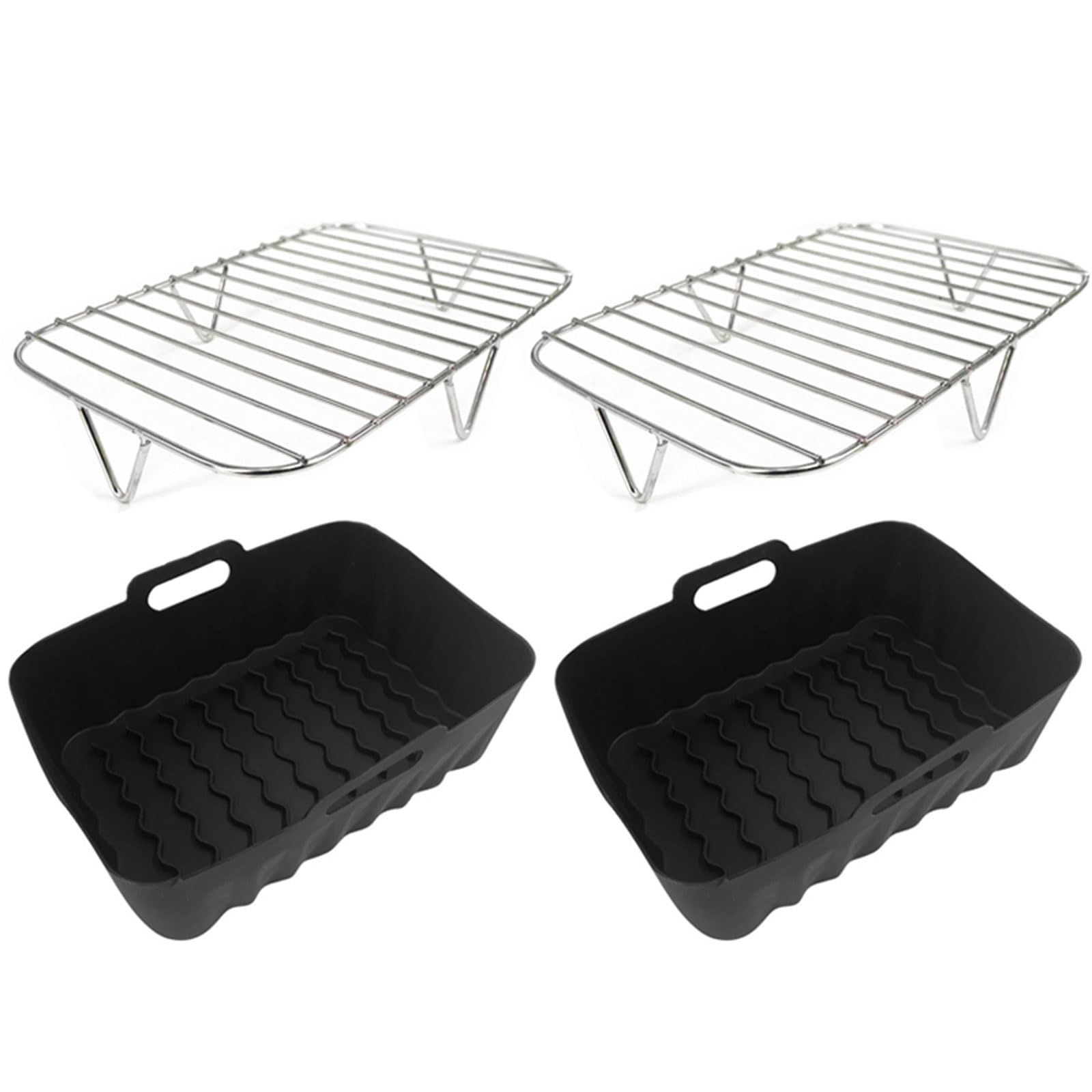 Grillen Rack Air Friteuse Pad Silikon Air Friteuse Tablett Silikon Backen Liner Backen Innen Liner Kochen Werkzeug Für Küche