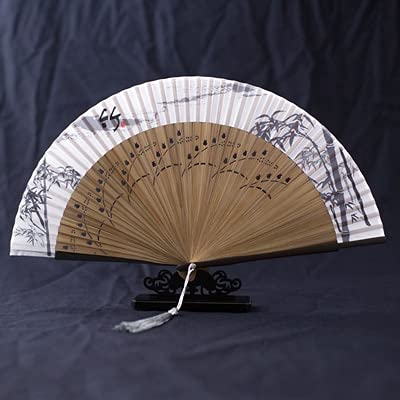 VSULZVNU Faltfächer Faltbarer Japanischer Japanischer Klassischer Blumen Faltbarer Kirschblüten Alte Handgemachte Seide Klassischer Ventilator Kompatibel mit Hanfu Fan (A4) (A4)