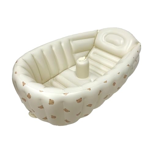 ☑Aufblasbare Badewanne für Kleinkinder, tragbarer Badewannenpool, langlebige Babybadewanne mit Luftpumpe, Faltbares Bad für Reisen, Faltbares Bad für Babys, Mini-Luftpool, Bassi