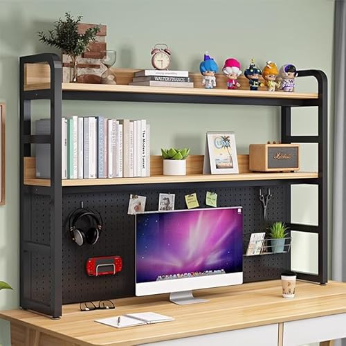 QYZUJIKL Desktop-Bücherregal, Desktop-Bücherregal für Computertische, multifunktionales freistehendes Arbeitsplatten-Aufbewahrungsregal, Ausstellungsregal für Bürotische, Wohnkultur, Wohnheim/a/75 cm