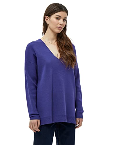 Peppercorn Damen Rosalia Long Langer Pullover, 2011 Navy Purple, M