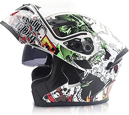 Motorradhelm Modularer Klapphelm Herren,Motorradhelm Integralhelm Mit Sonnenblende,Klapphelme Fur Motorrad,DOT/ECE Zertifiziert Herren Damen Integralhelm Helm Sturzhelm