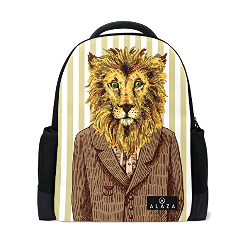 My Daily Jacke Löwe Streifen Rucksack 35,6 cm Laptop Daypack Schultasche für Reisen College Schule