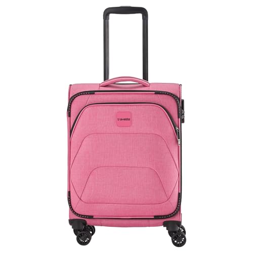 Travelite Adria Kabinentrolley 4 Rollen 55 cm 55cm Weichgepäck 34L Rosa