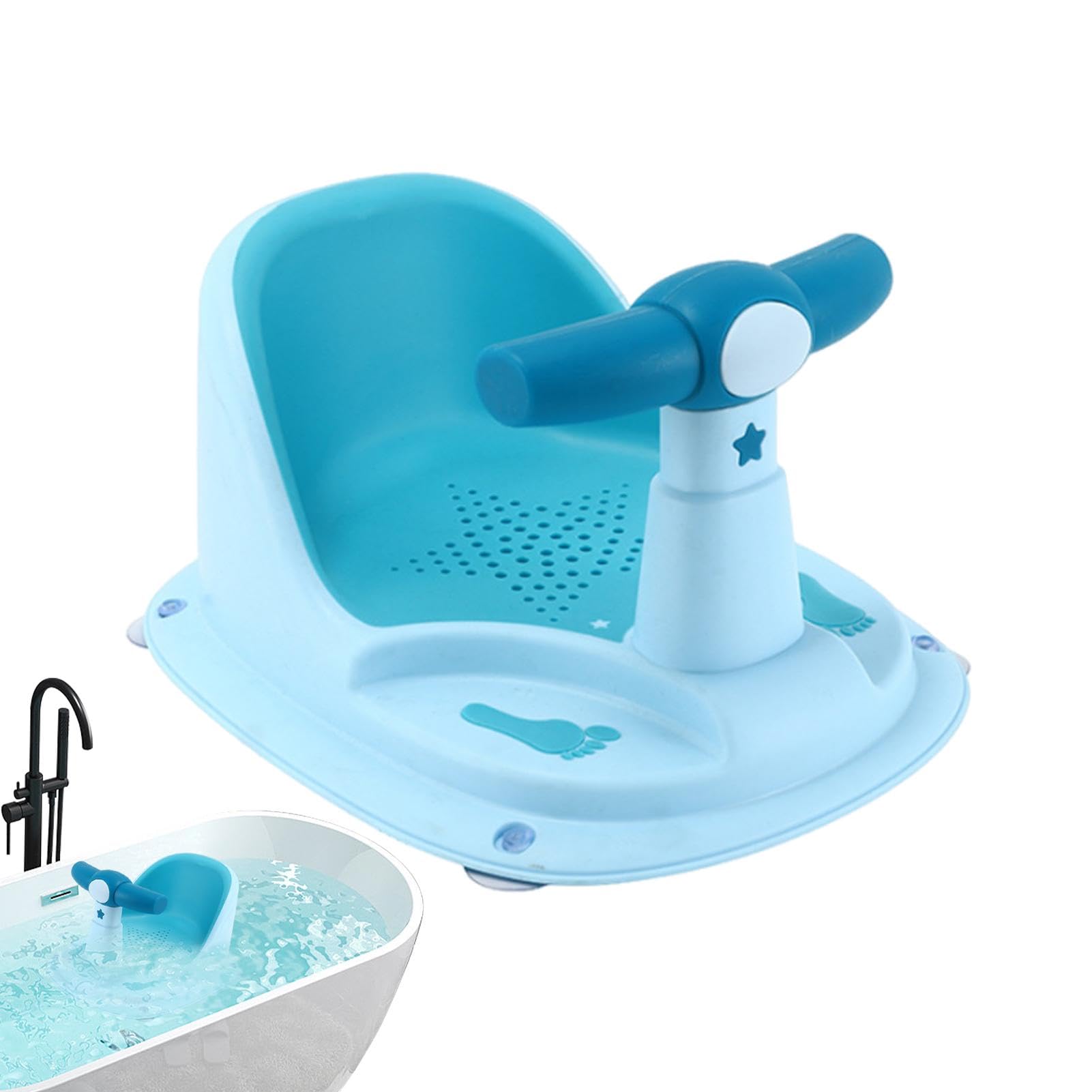 Badewannenstuhl Baby,Badestuhl für Baby | Kleinkind-Badesitz für Babybadewanne | Sitzbadesitz mit starkem Saugnapf, Babypartystuhl, Sitzsitz für die Babybadewanne