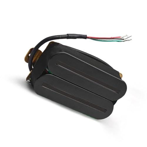 E-Gitarre Humbucker Pickup Keramik 4-Drähte Gitarrenteile Mit 57mm Stahlstange Multi Color e gitarren tonabnehmer (Color : Black-Black Blade)