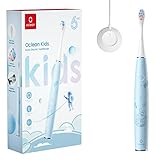 Oclean Sonic Elektrische Zahnbürste für Kinder, weiche kinderfreundliche Borsten, ultra leise Bürsten, 2 Minuten eingebauter Timer, IPX7 wasserdicht, für Kinder ab 5 Jahren (blau)