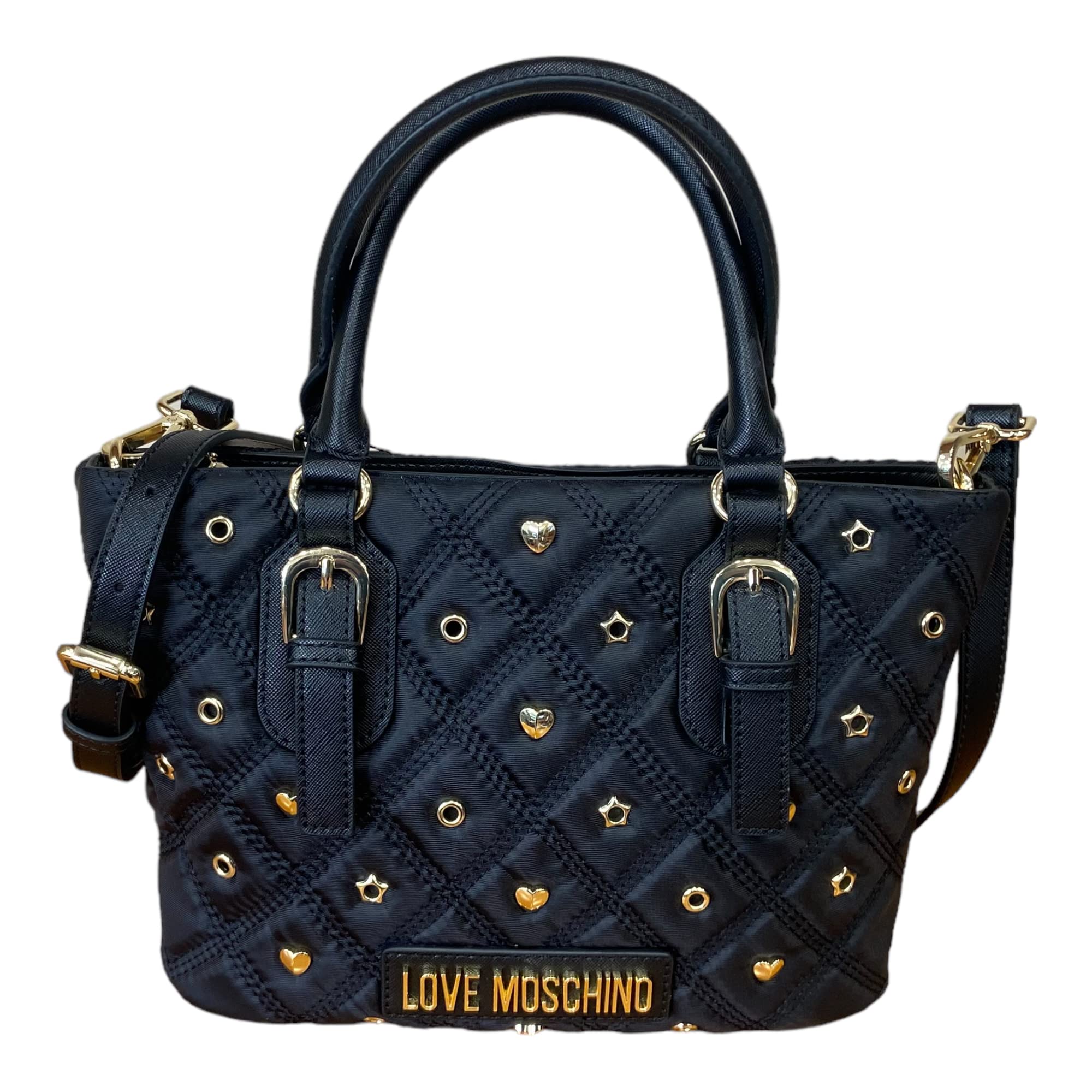 Love Moschino Damen Jc4268pp0gkc100a Handtasche, Schwarz