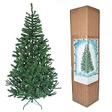 6ft Christmas Tree GREEN 550 Pines Artificial Tree with Metal Stand by shatchi Gift 4 All Occasions