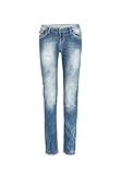 Cipo & Baxx Damen Jeanshose Denim Hose WD189A Blau W25 L32