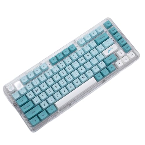 Keycap 125Keys XDa Profile Pbt Sublimations-Tastenkappe, blau-weiße Tastenkappe für mechanische Tastaturen, Schalter, 125 Tasten