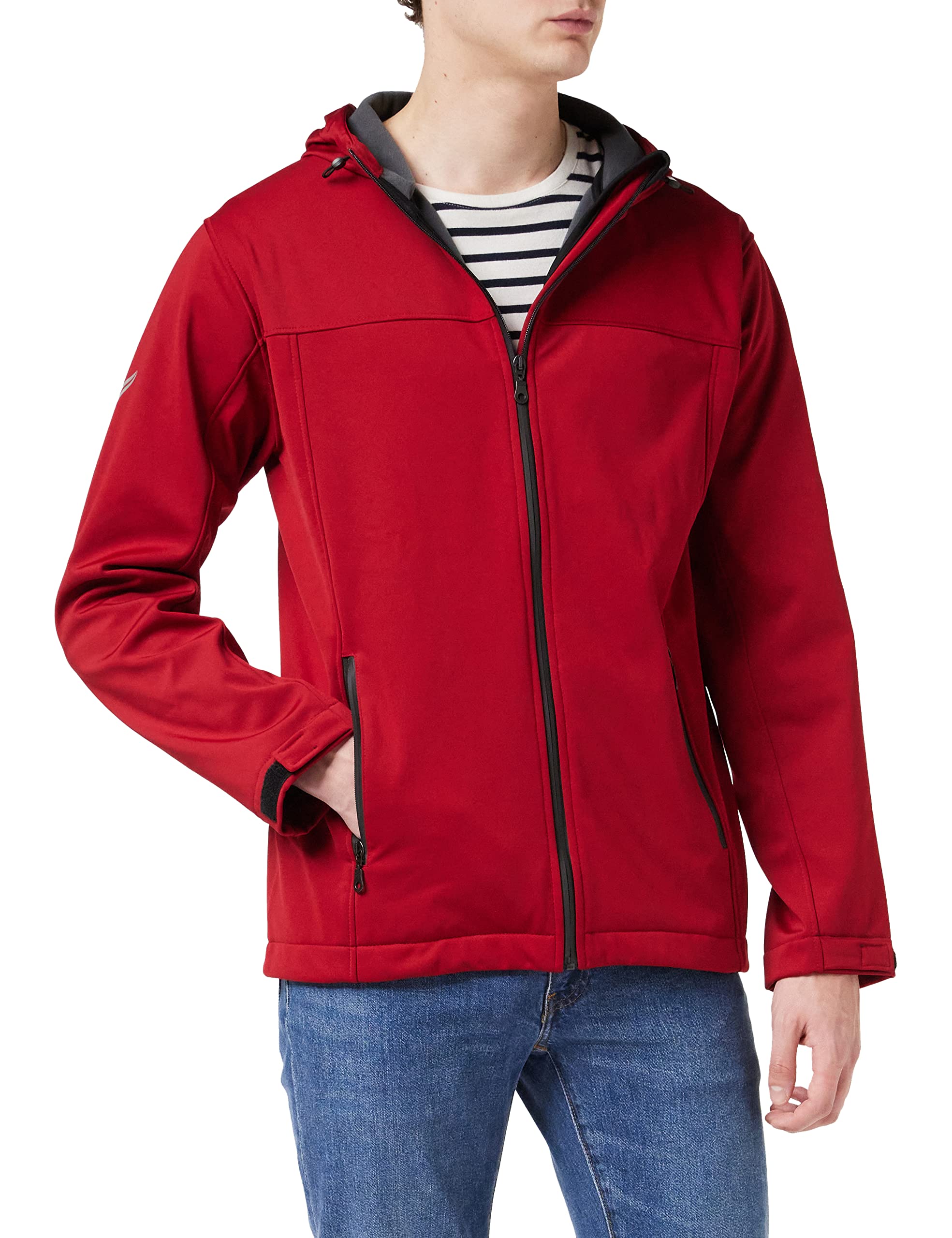 Trigema Herren 607904 Jacke, Rot (Rubin 436), Large