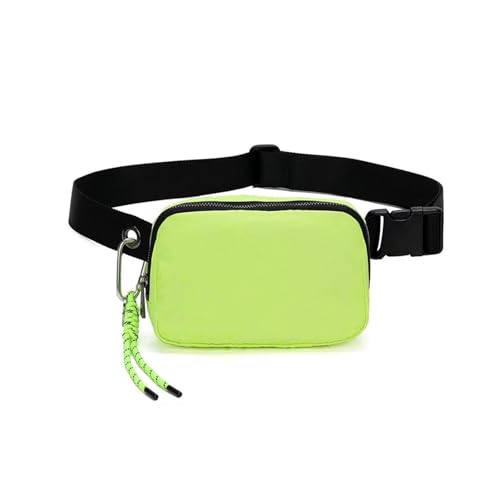 Bovagu Crossbody， Long Strap Crossbody Bag， Anti Theft Crossbody Bag for Women Men Travel Hiking Running,Outdoors Hands-Free Wallets Waist Pack Phone Bag(Fluorescent Green)