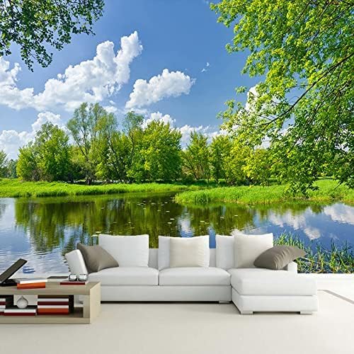 XLMING Parks Seen Bäume Natur Landschaften Küche Esszimmer Arbeitszimmer Wohnzimmer TV Hintergrund Wand 3D Tapete-150cm×105cm