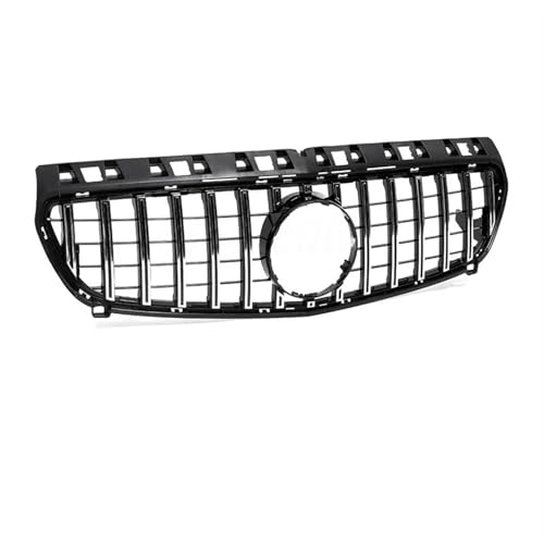 Frontgrills Für Benz A-KLASSE W176 2013-2018 GTR A180 A200 A250 Diamant Stil Auto Vorderen Stoßfänger Gitter Haube Mesh Front Bumper Grille(13-15 GT Silver)