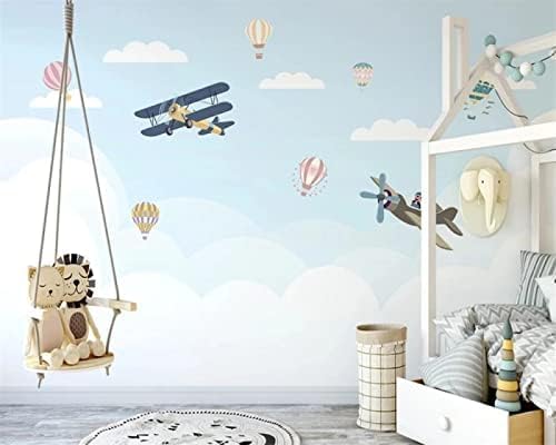 XLMING Cartoon-Heißluftballon Küche Esszimmer Arbeitszimmer Wohnzimmer TV Hintergrund Wand 3D Tapete-350cm×256cm