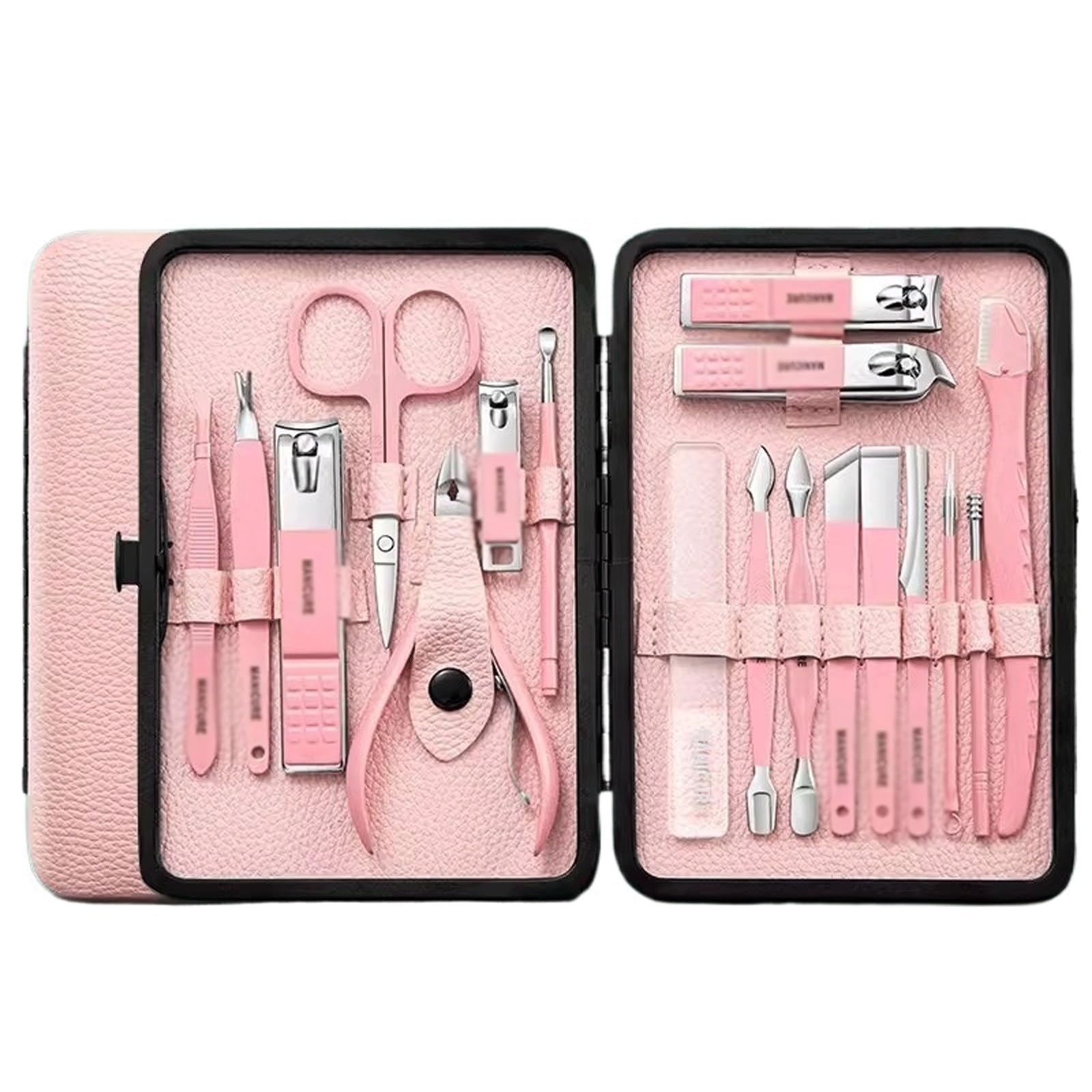 Maniküre Set Nagelknipser-Set, Herren-Nagelknipser, Heim-Nagel-Set, Original-Renovierungs-Fuß-Set, scharfe Schere Profi Nagelknipser Set(Pink)