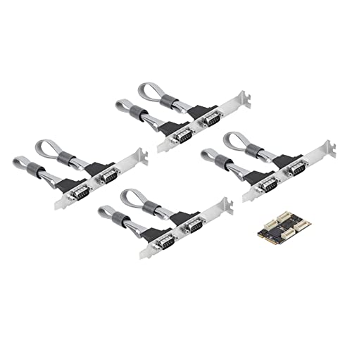 Lmzzdld Mini PCI Express 8 Ports Serielle Karte RS232 COMDB9 Mehrfachserien Port Industrial Steuerung Machine Steuerungler Karte