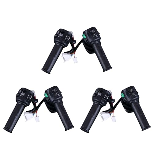 SICOSALT 3X Hall Typ Twist Gas Set mit DREI Gang Getriebe RüCkwäRts Wenden Signal Blinker Funktion für Motorrad E-Scooter Controller