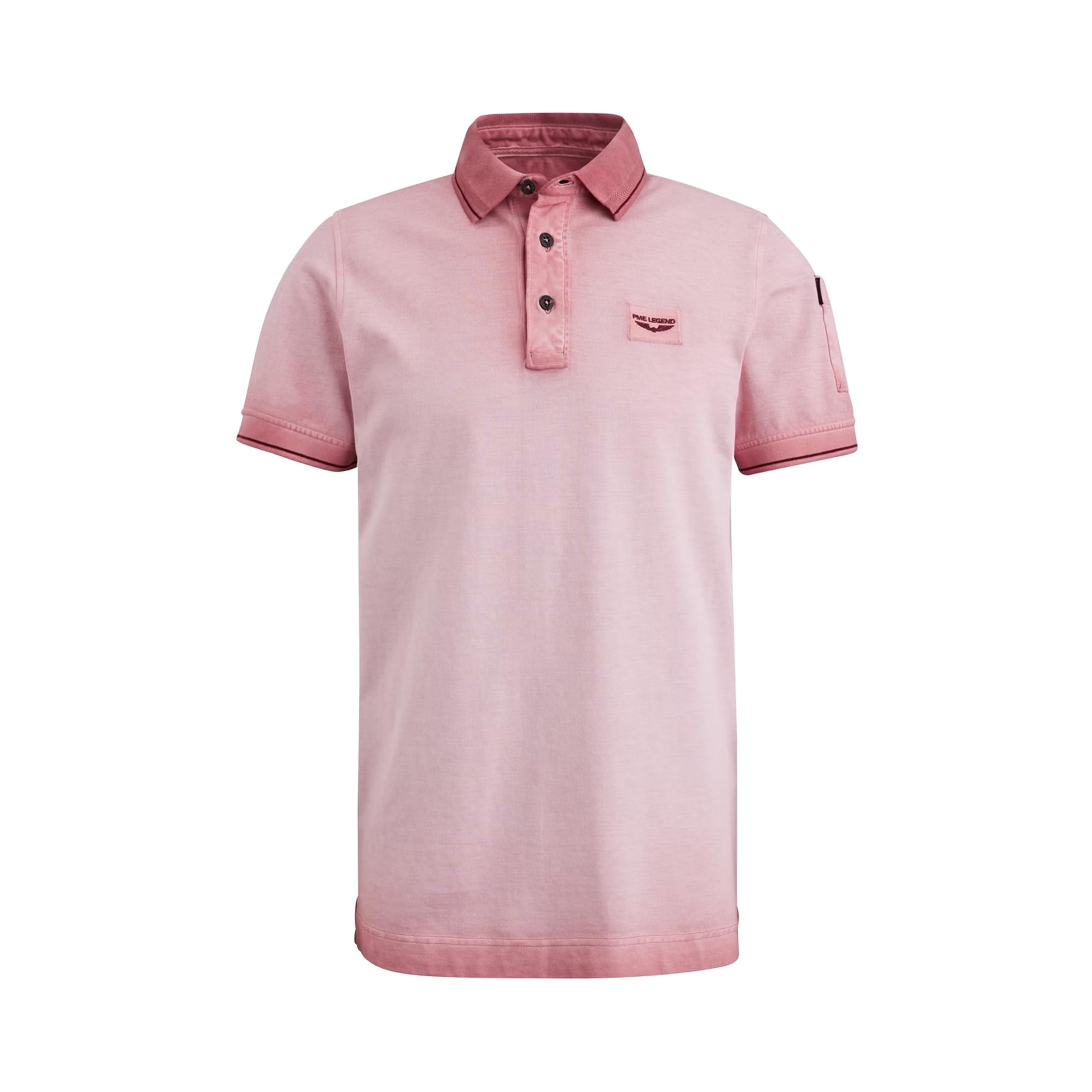 PME Legend Short Sleeve Polo Light Pique Cold - Herren Poloshirt, Größe_Bekleidung:M, Farbe:Dusty Rose