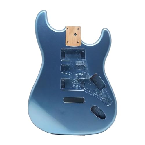 Korpus Für E-Gitarre Aus Pappelholz, Sunburst-Farbe, Gitarrenzubehör, Gitarren-Fass-Korpus, Hochglanz-Finish (Color : 13 Metallic blue)