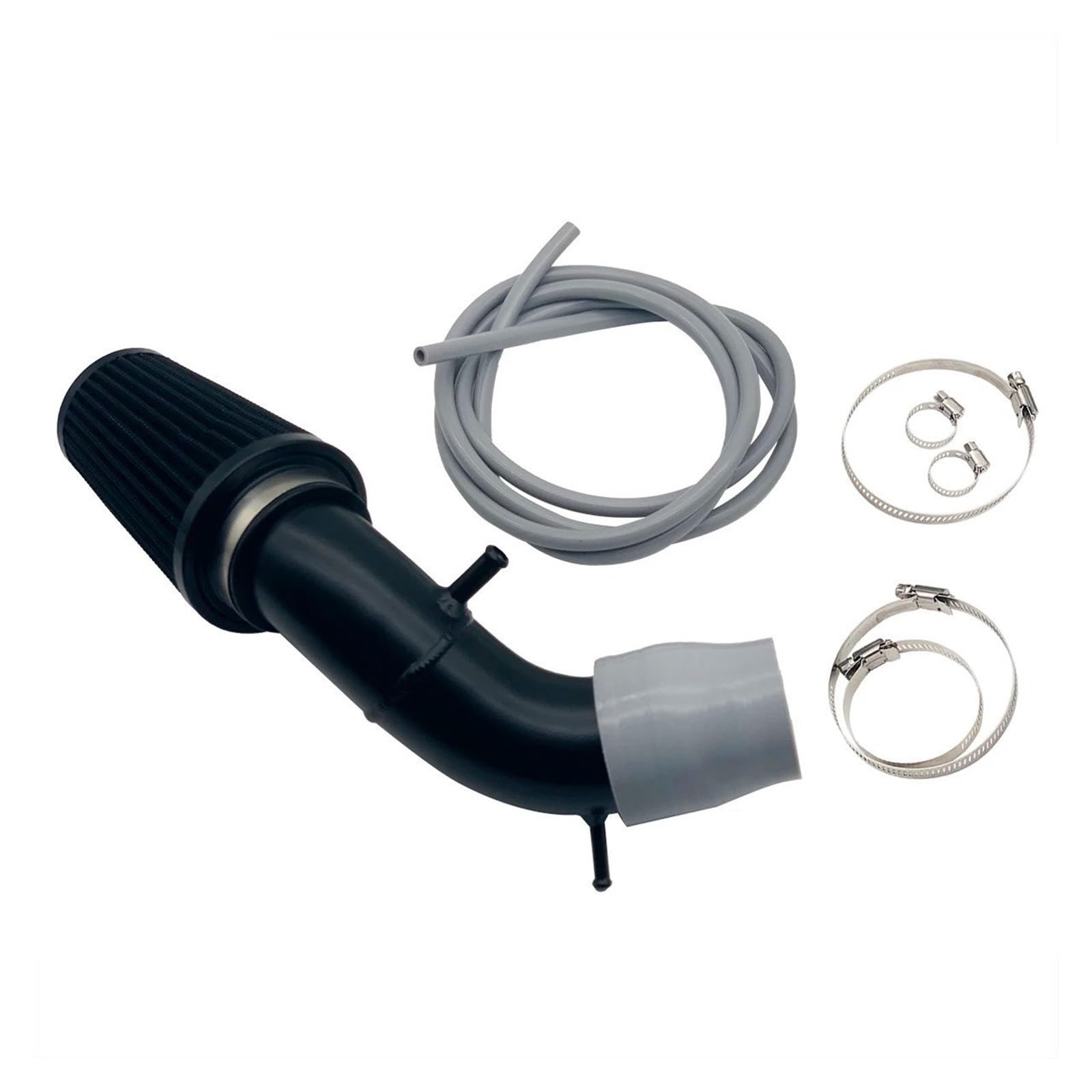 Induktion Schlauch Kit Für Abarth 500 595 695 Luftansaugset, Lufteinlass, High-Flow-Zufuhrsystem In Airbox-Position, Ersatz-Leistungsteile Auto Luftansaug(Grey Silicone Hose)