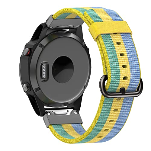 IOTUP Uhrenarmband aus Nylon, 22 mm, schnell anzubringen, für Garmin Fenix 5 Plus 6 Pro Approach S60 S62, Smart-Armband für Vertix-Armband, 22mm For Fenix 6, Achat