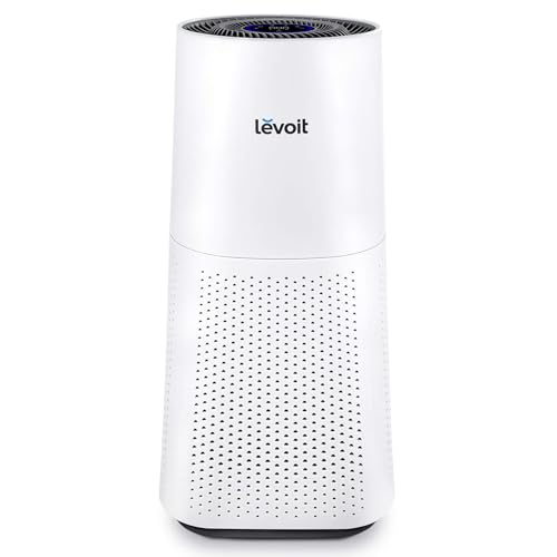 Levoit Luftreiniger mit H13 HEPA Luftfilter, Air Purifier mit Luftqualitätssensor Auto Schlafmodus Timer, gegen Staub Pollen Geruch, für Allergiker Raucher Tierbesitzer LV-H134