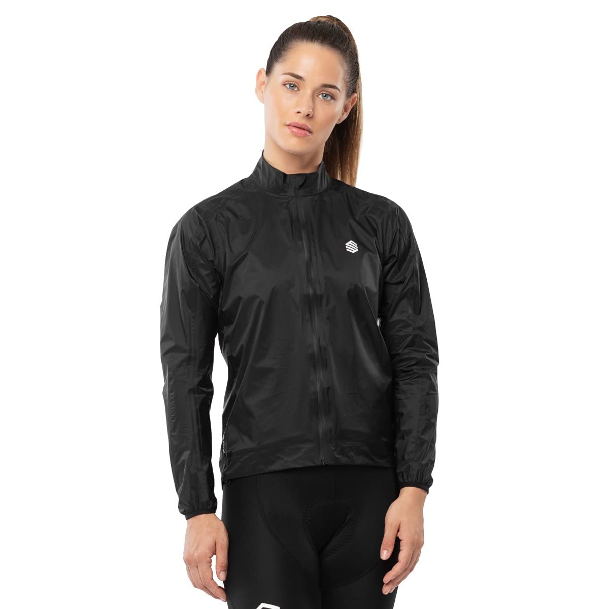 SIROKO - Fahrrad-Regenjacke für Damen J2 Troumouse - S - Schwarz